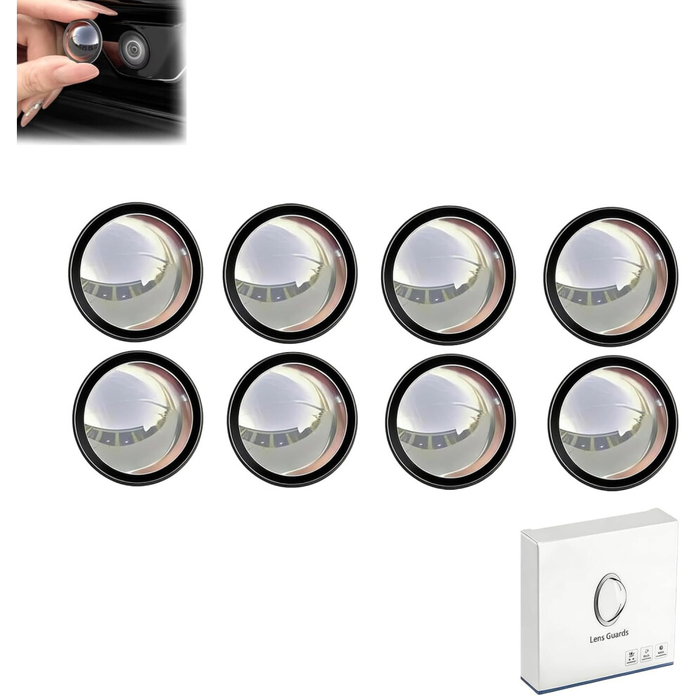 (8Pcs, -) 2Pcs Car Camera Lens Protector, Weatherproof Anti-Glare 5437706543183