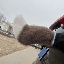 (G#, -) Remote Control Electric Furry Car Tail, USB Rechargeable