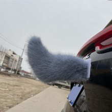 (J#, -) Remote Control Electric Furry Car Tail, USB Rechargeable