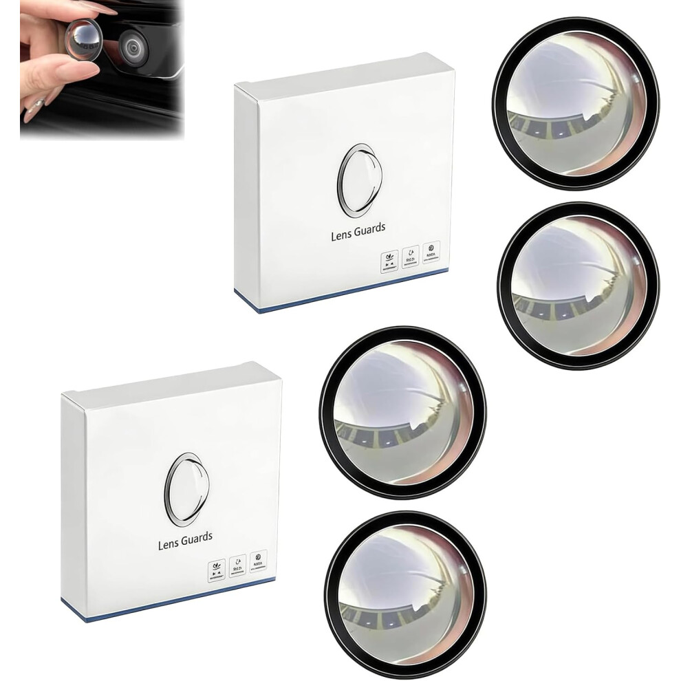 (4Pcs, -) 2Pcs Car Camera Lens Protector, Weatherproof Anti-Glare 5437706543190