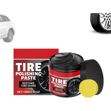 (1pcs, -) Car Tire & Plastic Trim Renewal Paste, Restores Shine 3PCS