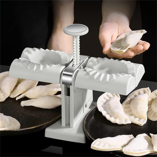 (Silver, -) Presse raviolis double, acier