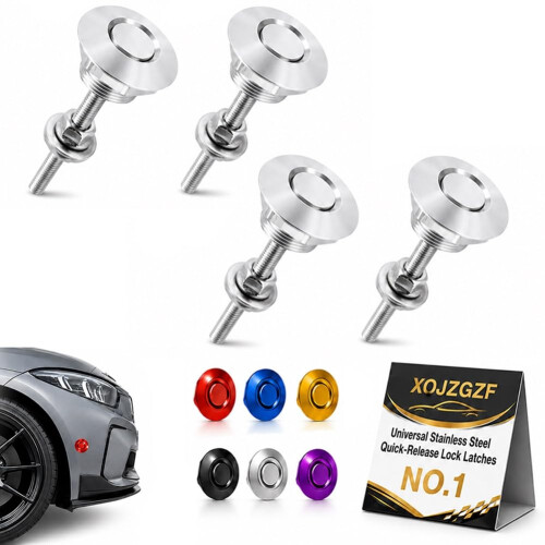 (4*Silver, -) 4 loquets déverrouillage, rouges