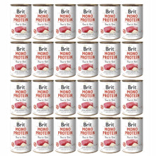 BRIT Mono Protein Oksekødsris 24x400g