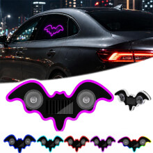 (Purple, -) Solar-Powered Bat Night Car Light, USB Charging Projector