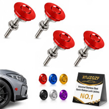 (4*Red, -) 4 Stuks Snelle Release Sloten - Rood, RVS