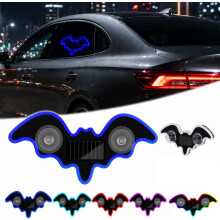 (Blue, -) Solar-Powered Bat Night Car Light, USB Charging Projector
