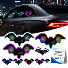 (3PCS-B, -) Solar-Powered Bat Night Car Light, USB Charging Projector