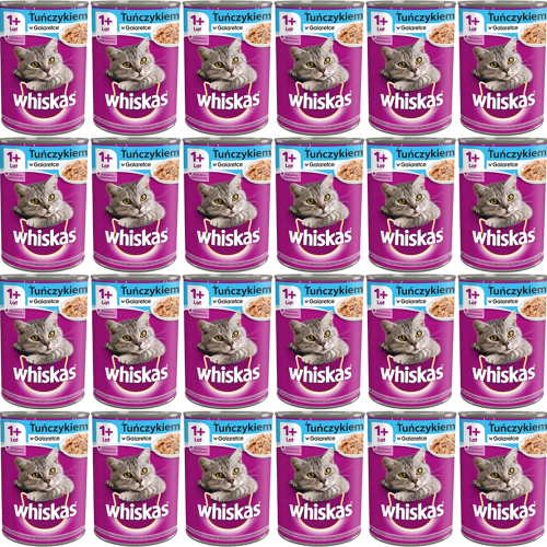 Whiskas WHISKAS Adult med tun i gelé - vådfoder til katte - dåse - 24 x 400 g