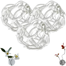 (3pcs, -) Glas Bal Bloemenhouder - 3 Stuks, 2x2.4 Inch