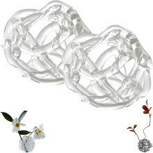 (2pcs, -) Glas Bal Bloemenhouder - 3 Stuks, 2x2.4 Inch