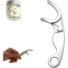 (1pc, -) Uudelleenkäytettävä ruostumattomasta teräksestä valmistettu hammaslanganpoimintasetti, metallinen hammaslanka