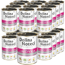 Dolina Noteci Premium vådfoder til hunde KALKUN dåse 24x400g