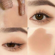 (Matches the image, 03) Soft Mist Matte Liquid Eyeshadow Waterproof Highlighting Contouring Single Eyeshadow Long-Lasting Pigment