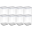 Firkantet godbidsbeholder 8x1L LOFT hvid 1