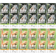Aliment humide pour chat VetExpert Raw Paleo adulte, mélange de saveurs, 24 x 100 g