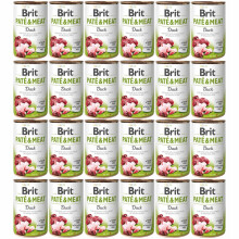 BRIT Paté & Meat And - vådfoder til hunde - 24x400g