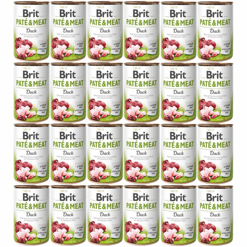 BRIT Paté & Meat And - vådfoder til hunde - 24x400g