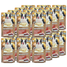 Vådfoder til hunde STUZZY G-F Monoprotein Oksekød med Blåbær 24x150g