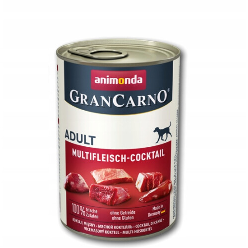 Vådfoder til hunde ANIMONDA Grancarno kødcocktail til voksne 24x400g