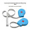 Automatic Retractable Measuring Tape 1.5m Flexible Plastic Ruler 8