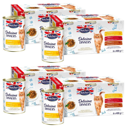 Butcher's Delicious Dinners våtfoder för katter 24x400g