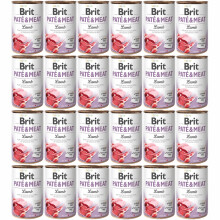 BRIT Paté & Meat Lam - vådfoder til hunde - 24x400g