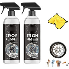 (2Set, -) Rostentferner Spray, 120ml, Auto, Felgen, Metall, Reinigung, 2 Set, Eisen, Entferner, Bremsstaub