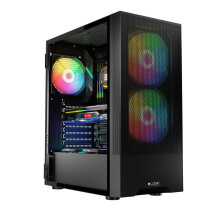 USB 3.0 Behuizing - LOGIC - ARYA ARGB MINIDI - Zwarte kleur - Compact - RGB Verlichting