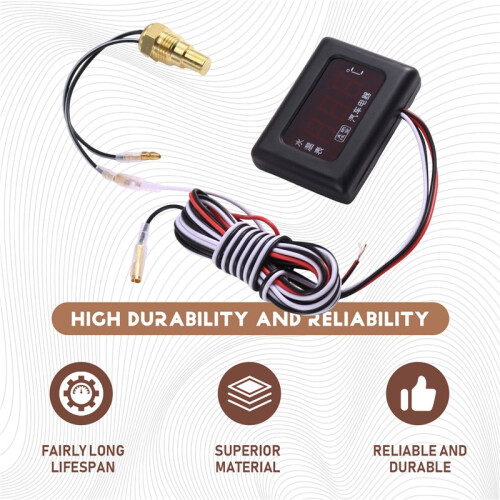 For  Water Temperature Meter 4TNV9498 Engine Water Temperature Gauge Electronic Temperature Sensor 1