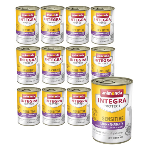 ANIMONDA Integra Protect Sensitive Lam med Amaranth - vådfoder til hunde - 12x400g