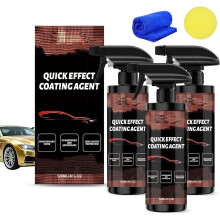 (3Set, -) 3-in-1 Autoversiegelung Spray, Wasserlos, Glanz, Schutz, 3 Set, Keramik, Wachs, Quick Coat, Auto