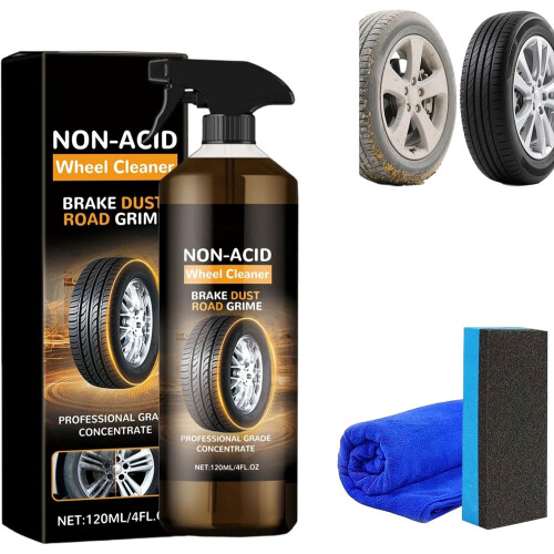 (1set, -) 1 kit nettoyant roues, non-acide