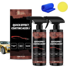 (2Set, -) 3-in-1 Autoversiegelung Spray, Wasserlos, Glanz, Schutz, 3 Set, Keramik, Wachs, Quick Coat, Auto