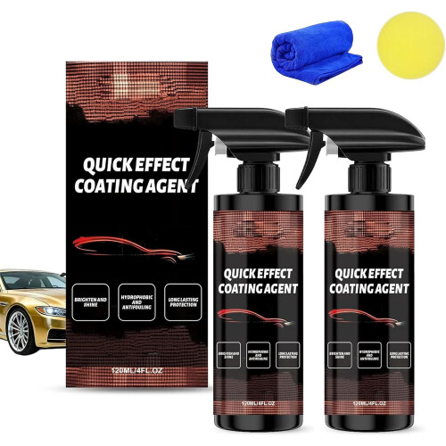 (2Set, -) 3 sprays coating auto, 3-en-1