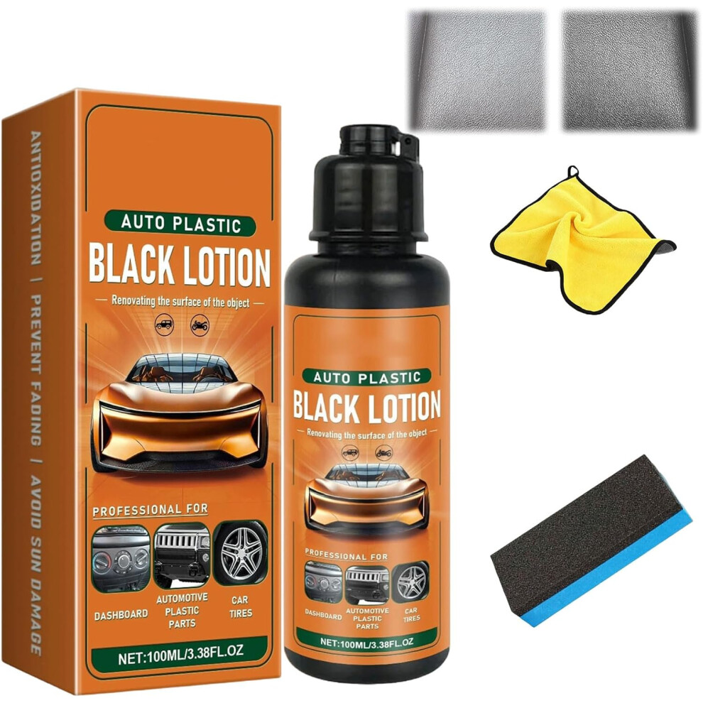 (1Set, -) Auto Plastic Restorer Kit, Restores Faded Interiors 1Set Black 5437706552970