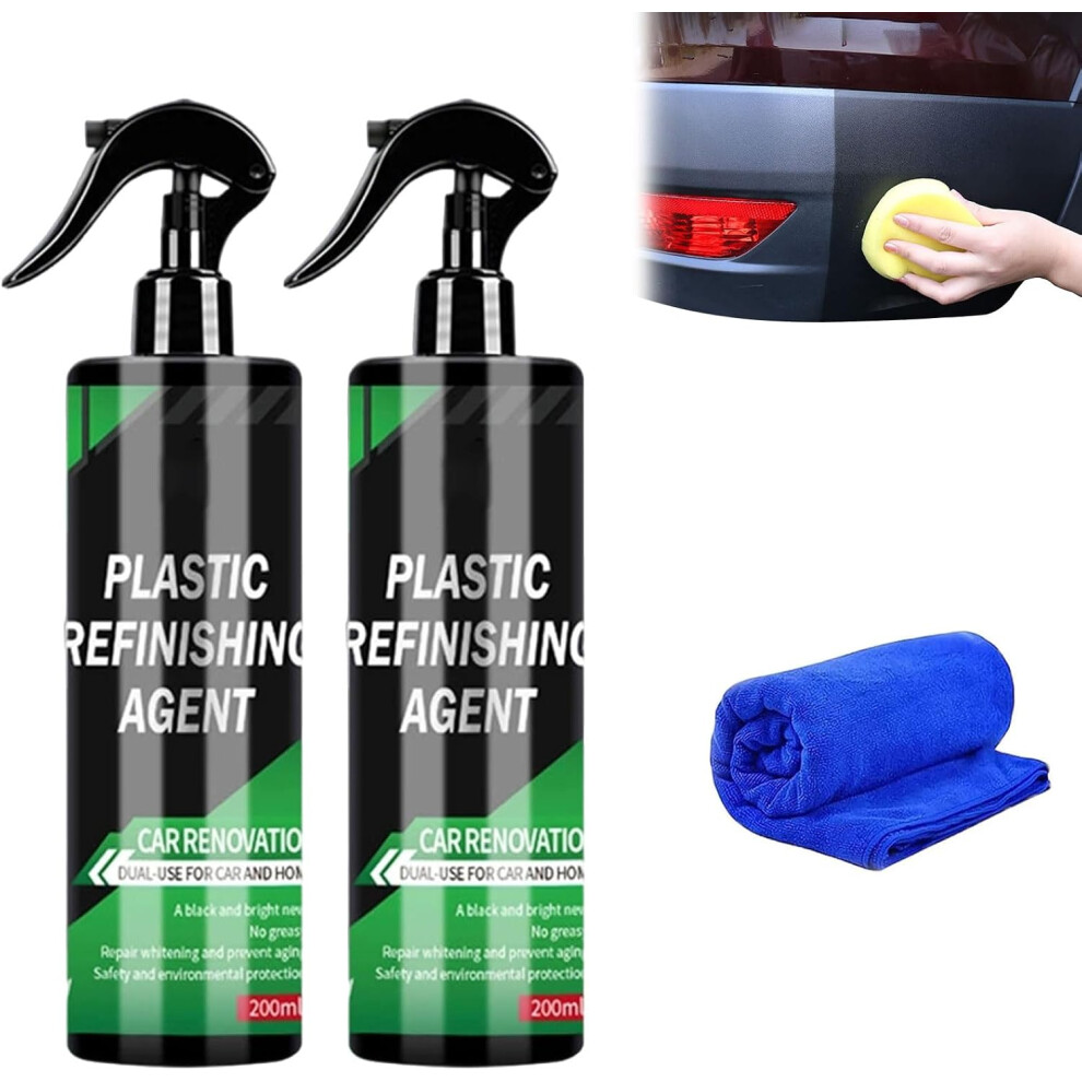 (2Set, -) Car Interior Plastic Renovation Spray, Trim Restorer 2Set 5437706552161