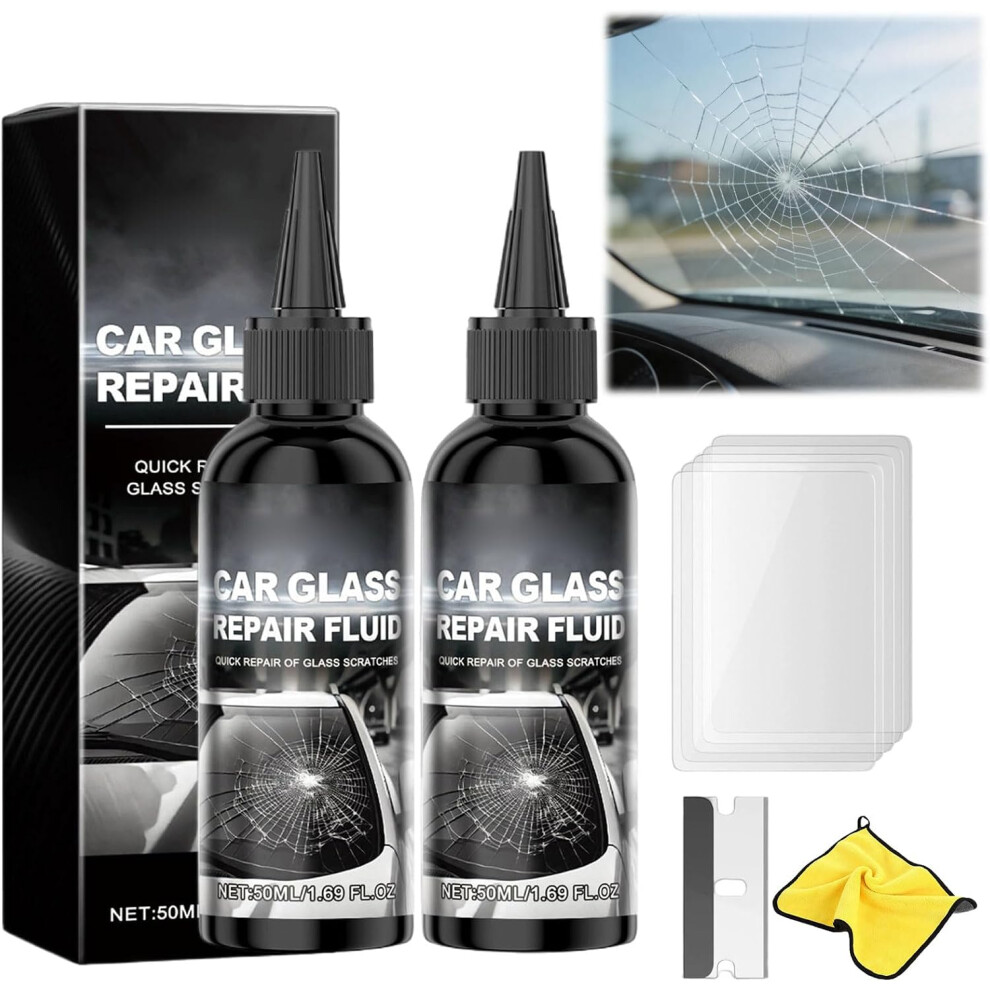 (2Set, -) 50Ml Car Windshield Crack Repair Kit, Stop Spreading 2Set 5437706552994