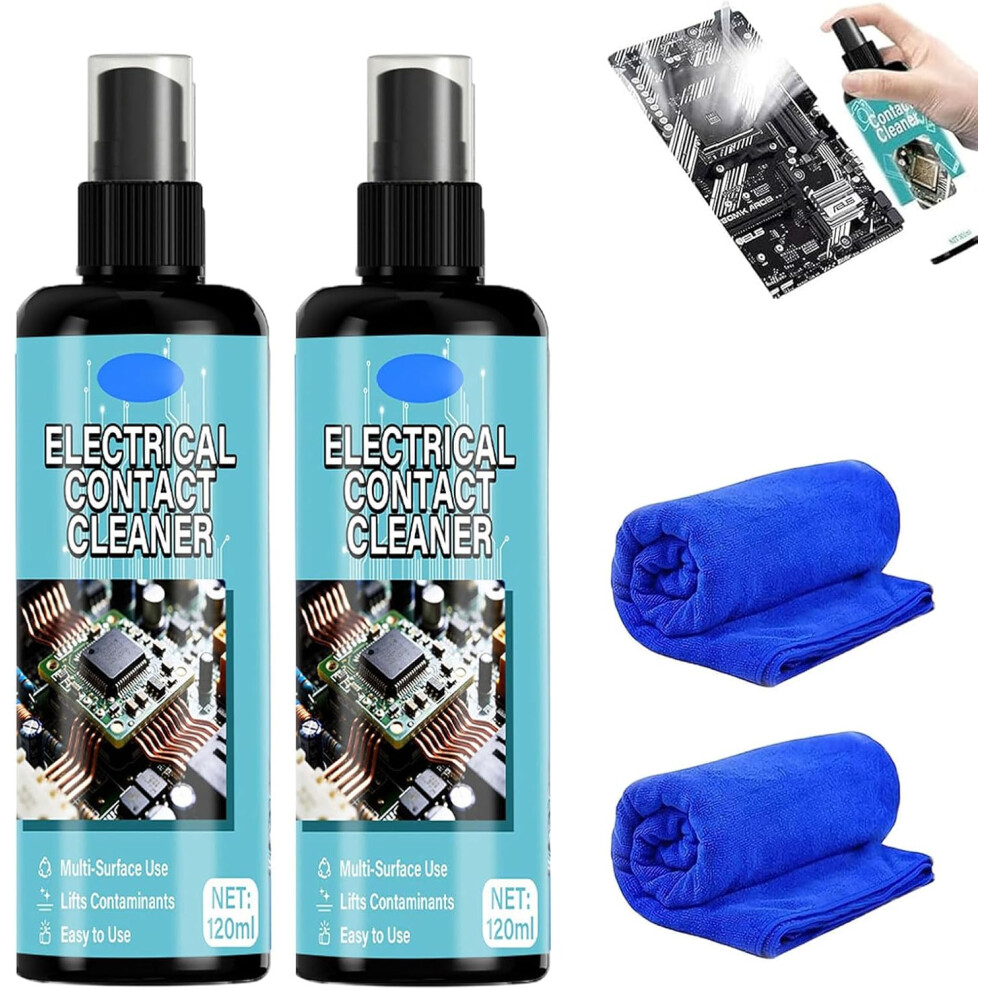 (2Set, -) Rapid-Drying Pcb & Motherboard Cleaner, Electronic Contact Spray 2Set 5437706552192