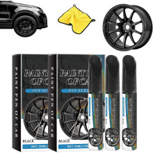 (2 Box, -) 3 Stück Auto Kratzer Stift, Schwarz, Felgen, Reparatur, Lack, 1 Box, Pflege, Rad, Cover