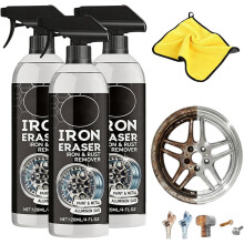 (3Set, -) Rostentferner Spray, Auto, Felgen, Metall, Reinigung, 3 Set, Eisen, Entferner, Bremsstaub, Lack