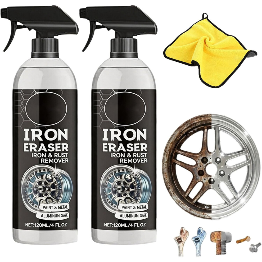 (2Set, -) Iron Eraser Rust Remover Spray, Brake Dust Cleaner 3Set 5437706552918