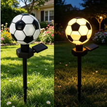 (1PC, -) 2PCS Solar Football Garden Lights, LED Lawn Stake Decor