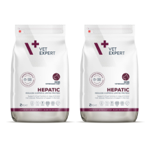 VetExpert Veterinary Diet Hepatisk tørfoder til hunde 2 x 2 kg