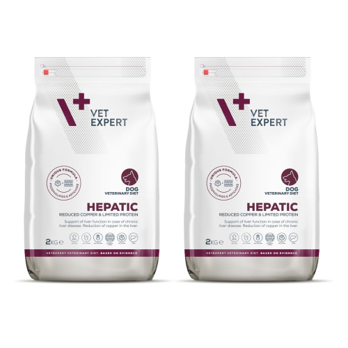 VetExpert Veterinary Diet Hepatisk tørfoder til hunde 2 x 2 kg