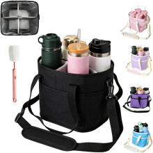 (black, -) Bolsa portabebidas de 4 compartimentos, púrpura oscuro