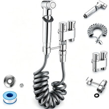 (Silver, -) Bidet main, argent, 1-en-2