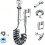 (Silver, -) Bidet main, argent, 1-en-2 1