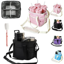 (black&pink, -) Bolsa portabebidas de 4 compartimentos, púrpura oscuro