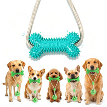 (1pcs-Azure, -) Dual-Action Canine Dental Prop, Dog Mouth Opener for Brushing